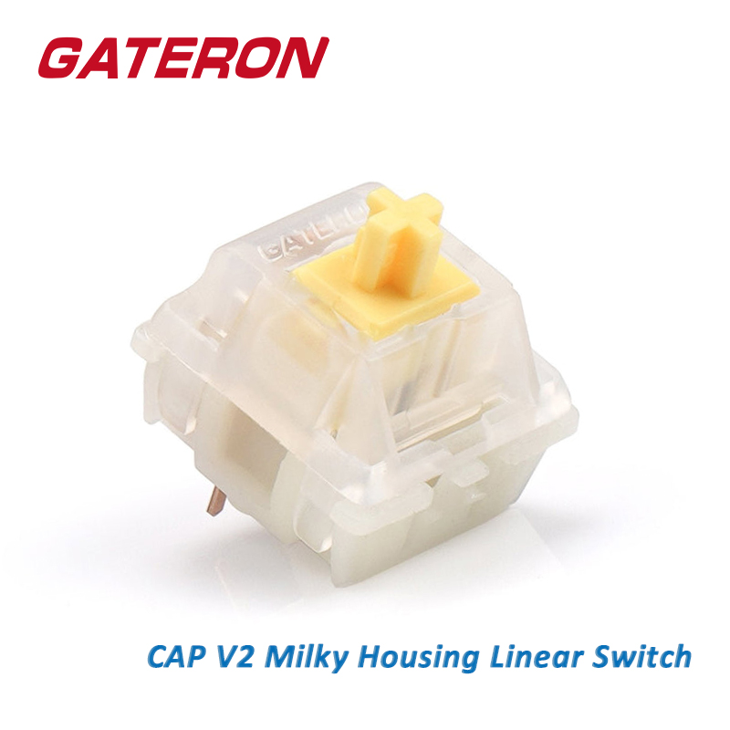 Gaming Accessories Aesthetic - GATERON CAP Milky Yellow Linear KS-25