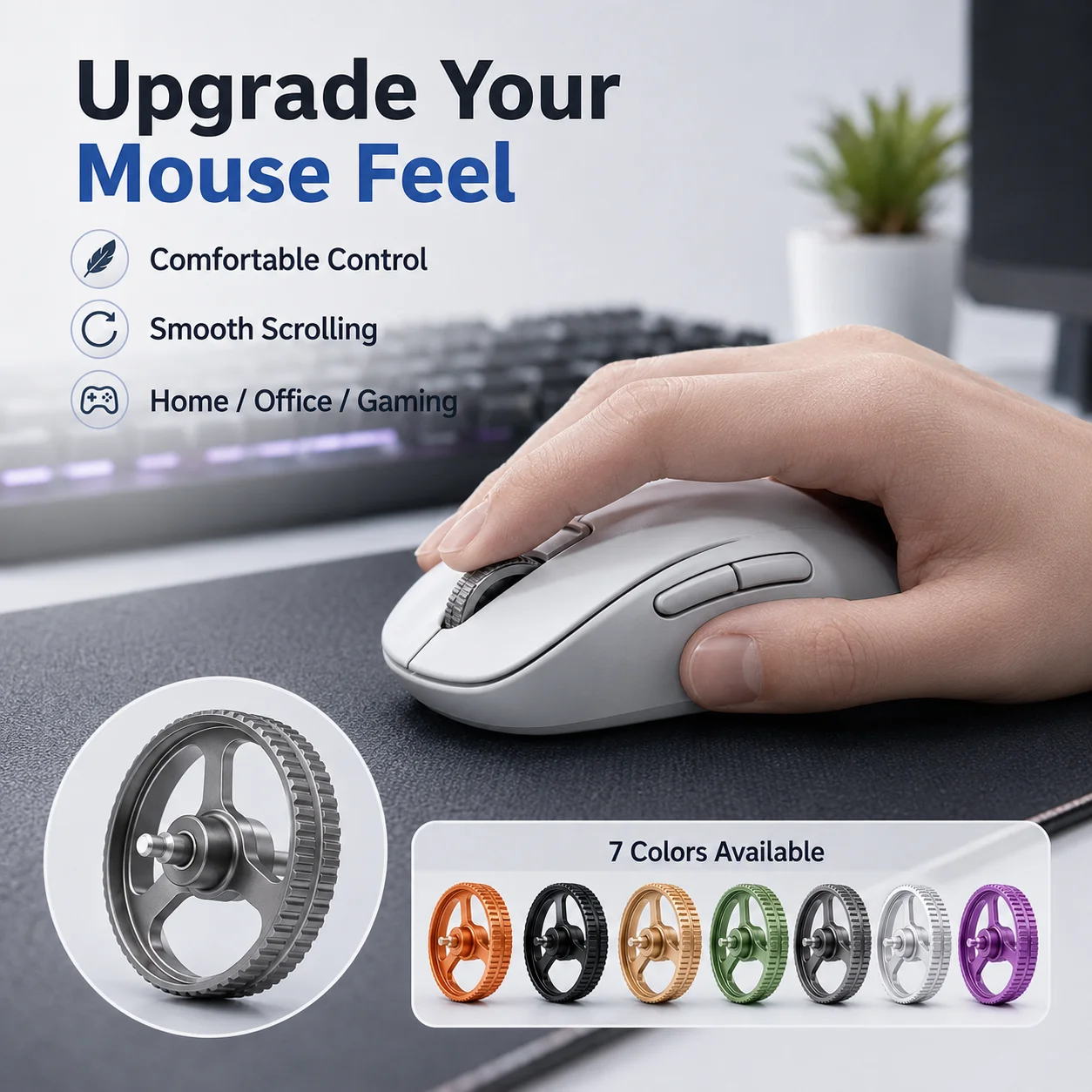 Logitech Mouse G Pro X Superlight - Aluminum Alloy Mouse Scroll Wheel Replacement