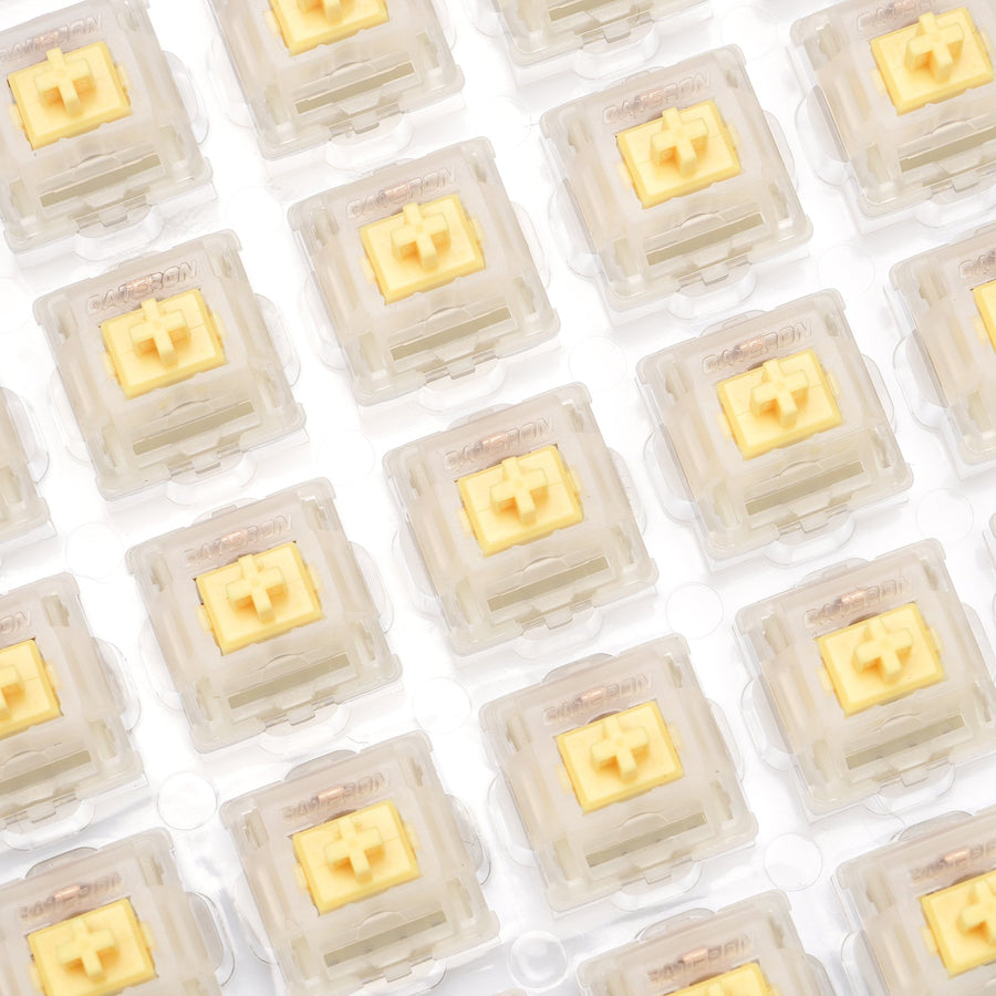 GATERON CAP Milky Yellow Linea - Gaming Accessories Aesthetic 评论和价格