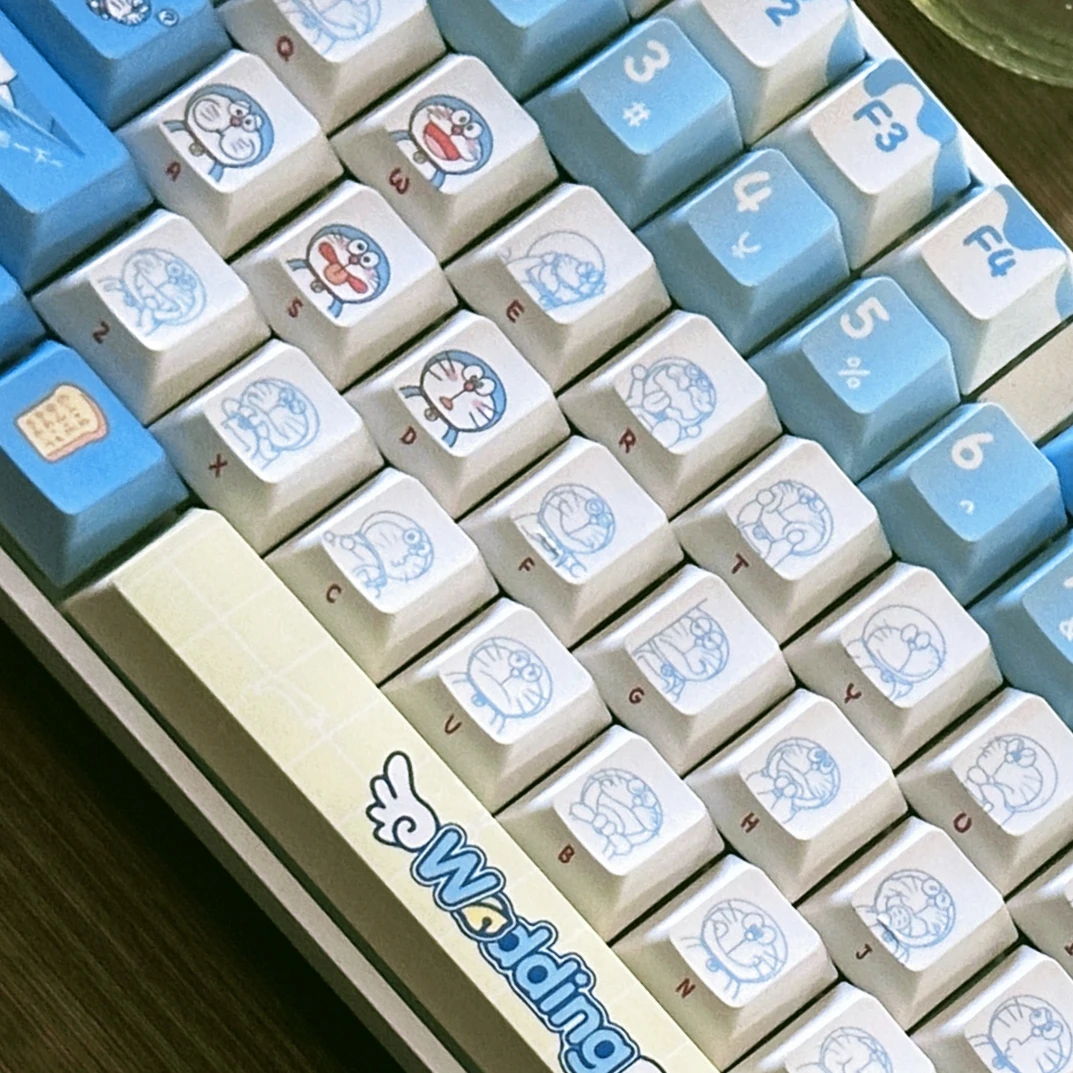 Original Doraemon Keycaps 120  - Gaming Accessories Aesthetic 评论和价格
