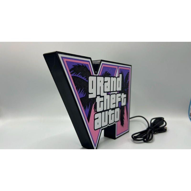 GTA 6 Grand Theft Auto VI LED  - Accessories For Your Gaming Room 评论和价格